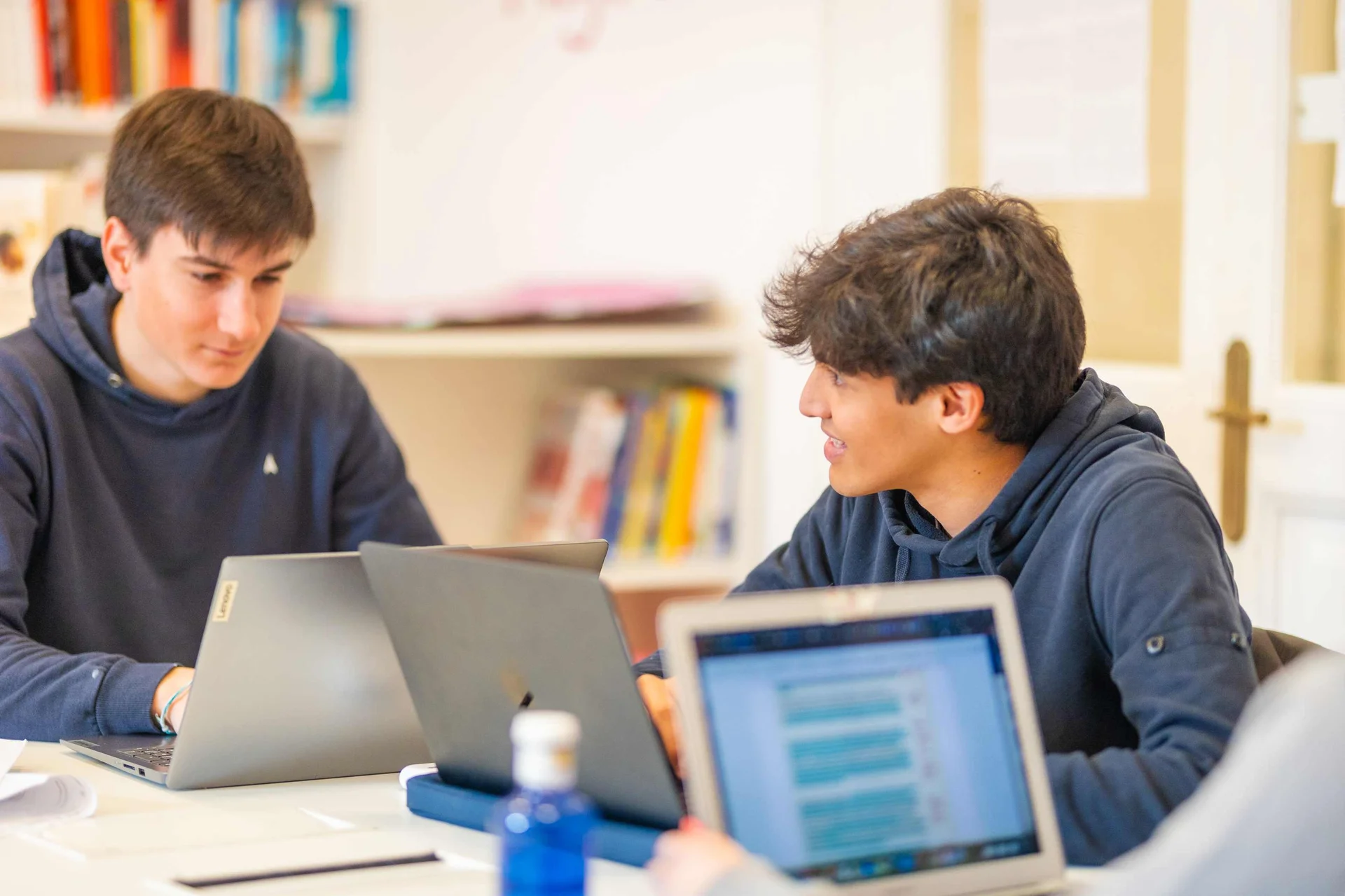 Two students at the computer
