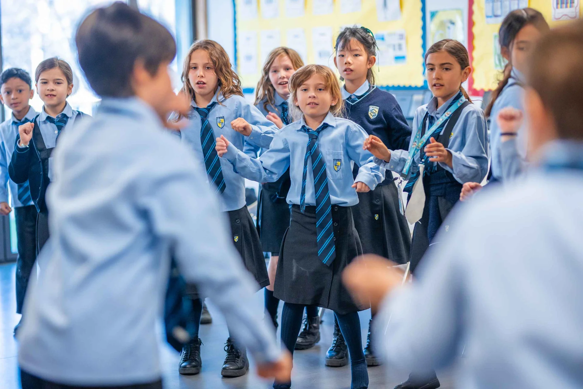 Students dancing 