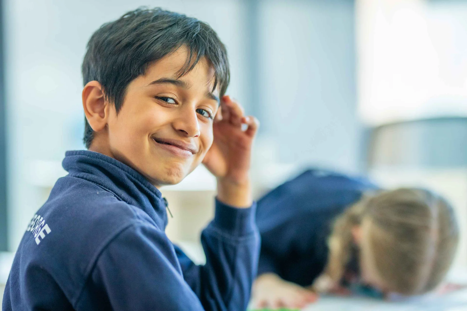 Student smiling